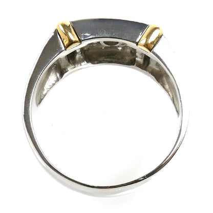 Pt900/K18YG リング・指輪 ダイヤモンド0.08ct 20.5号 15.0g メンズ【中古】【美品】