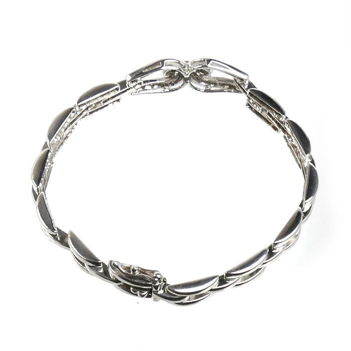 K18WG ホワイトゴールド ブレスレット ダイヤモンド0.60ct 14.3g 15.5cm レディース【中古】【美品】