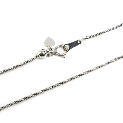 K18WG ホワイトゴールド ネックレス ダイヤモンド1.15ct/0.70ct 8.8g ～45cm レディース【中古】