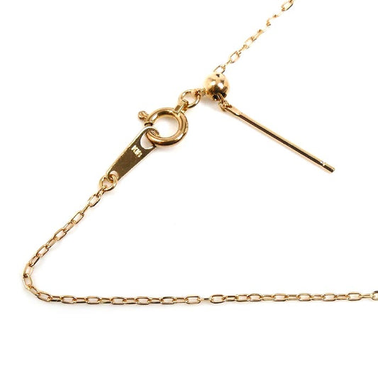 K18PG ピンクゴールド ネックレス 小豆 1.4g ～40cm レディース【中古】