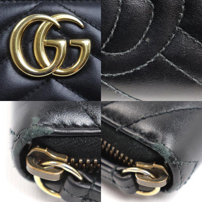 GUCCI グッチ GGマーモント 長財布 ブラック 443123 DTD1T 1000 レディース【中古】