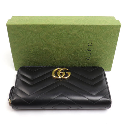 GUCCI グッチ GGマーモント 長財布 ブラック 443123 DTD1T 1000 レディース【中古】