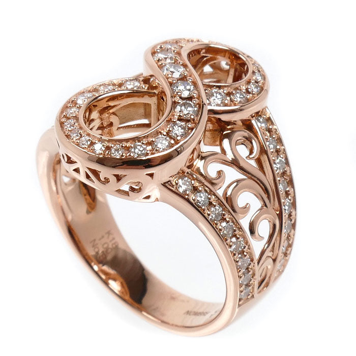 ゆきざき K18PG ピンクゴールド NOMBRE No.8 L リング・指輪 Y.NOMBRE.1.22.8.L ダイヤモンド1.00ct 22号 12.7g メンズ【中古】
