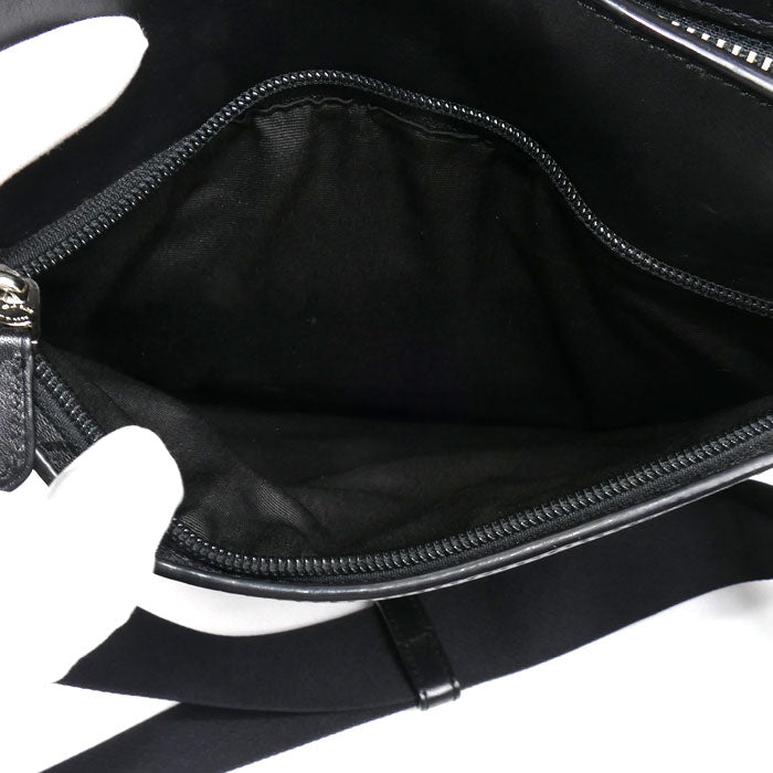 COACH コーチ シグネチャー チャールズ クロスボディ ショルダーバッグ ブラック F54781 メンズ【中古】