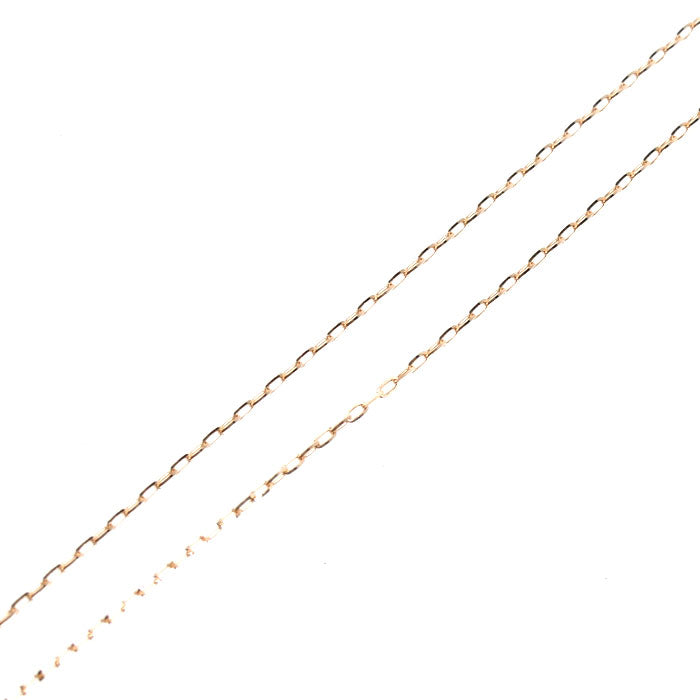 K18PG ピンクゴールド 一粒ダイヤ ネックレス ダイヤモンド0.30ct 0.8g ～45cm フリーチェーン レディース【中古】