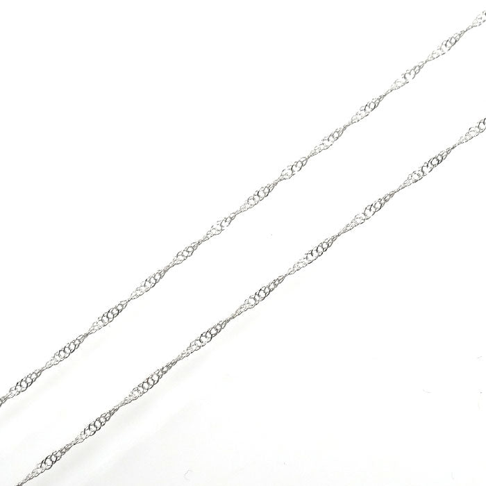 Pt850プラチナ ネックレス スクリュー 0.8g 45cm レディース【中古】