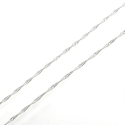 Pt850プラチナ ネックレス スクリュー 0.8g 45cm レディース【中古】