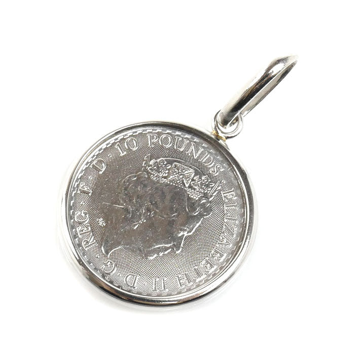 Pt1000/900 ブリタニア 1/10OZ ペンダントトップ 3.9g 2018 ユニセックス【中古】