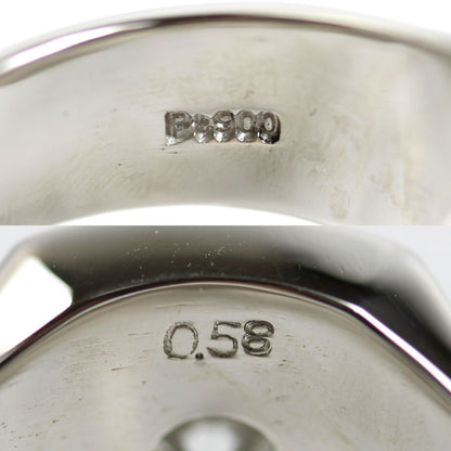 Pt900プラチナ 印台 リング・指輪 ダイヤモンド0.58ct 20号 29.5g メンズ【中古】