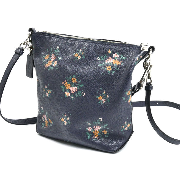COACH コーチ ミニ アビー ダッフル ショルダーバッグ ネイビー 91022 レディース【中古】