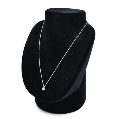 Pt1000/850 一粒ダイヤ ネックレス ダイヤモンド0.529ct 1.6g 42cm レディース【中古】【美品】