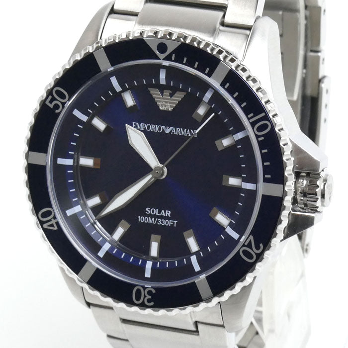 Emporio Armani エンポリオ・アルマーニ WorldExplorer 腕時計 ソーラー AR-11697 メンズ【中古】