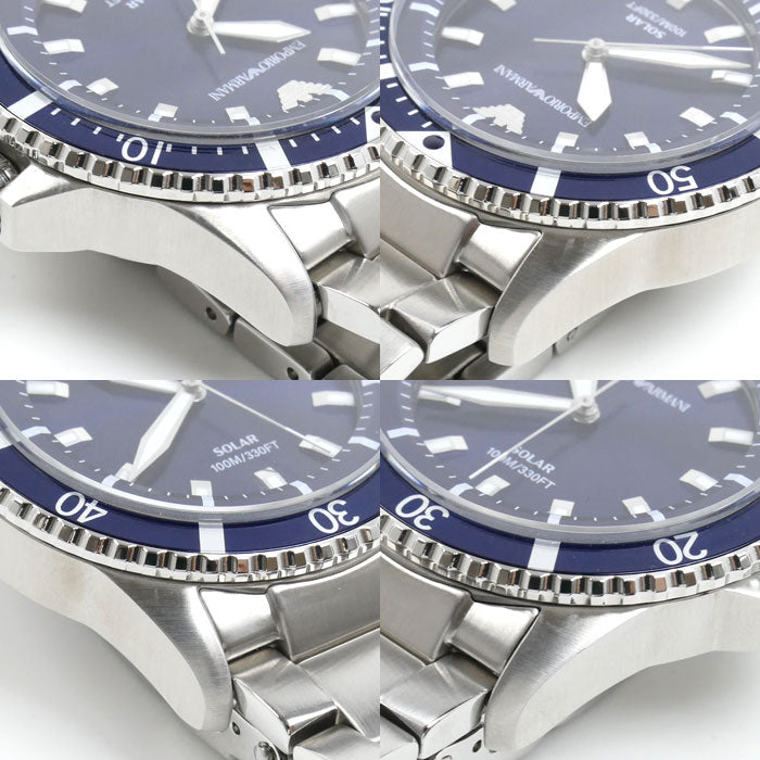 Emporio Armani エンポリオ・アルマーニ WorldExplorer 腕時計 ソーラー AR-11697 メンズ【中古】