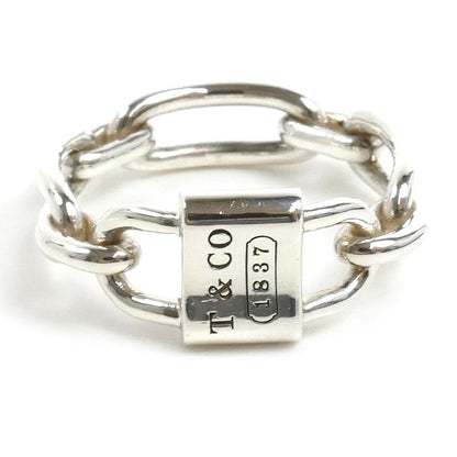 TIFFANY&Co. ティファニー シルバー925 1837 スモール ダブルロック リング・指輪 15号 5.5g レディース【中古】