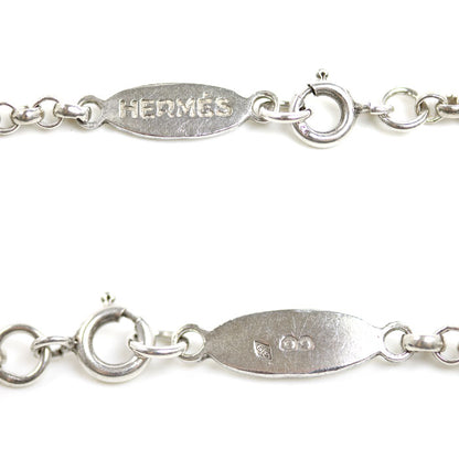 HERMES エルメス シルバー925 ヴィンテージ 甲丸 ネックレス 10.5g 40cm レディース【中古】
