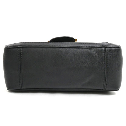 LOUIS VUITTON ルイ・ヴィトン ドーフィーヌ ソフトMM ショルダーバッグ ブラック M25209 IC レディース【中古】【美品】
