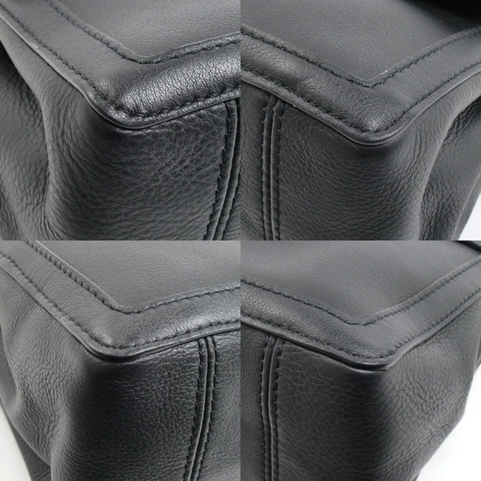 LOUIS VUITTON ルイ・ヴィトン ドーフィーヌ ソフトMM ショルダーバッグ ブラック M25209 IC レディース【中古】【美品】