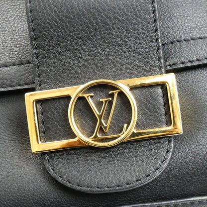 LOUIS VUITTON ルイ・ヴィトン ドーフィーヌ ソフトMM ショルダーバッグ ブラック M25209 IC レディース【中古】【美品】