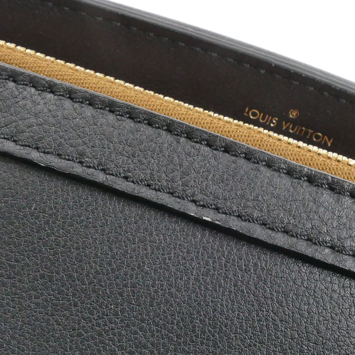 LOUIS VUITTON ルイ・ヴィトン ドーフィーヌ ソフトMM ショルダーバッグ ブラック M25209 IC レディース【中古】【美品】