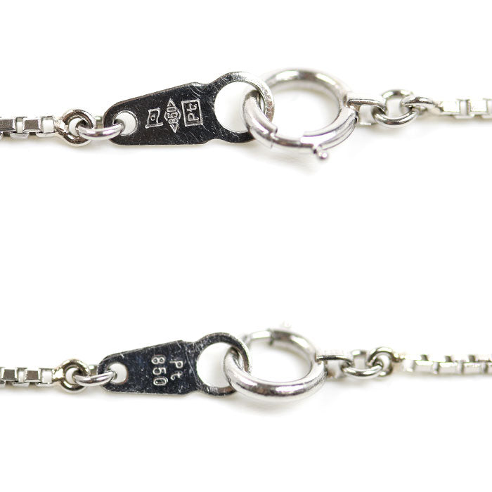 Pt850プラチナ ネックレス ベネチアン 4.7g 40cm レディース【中古】
