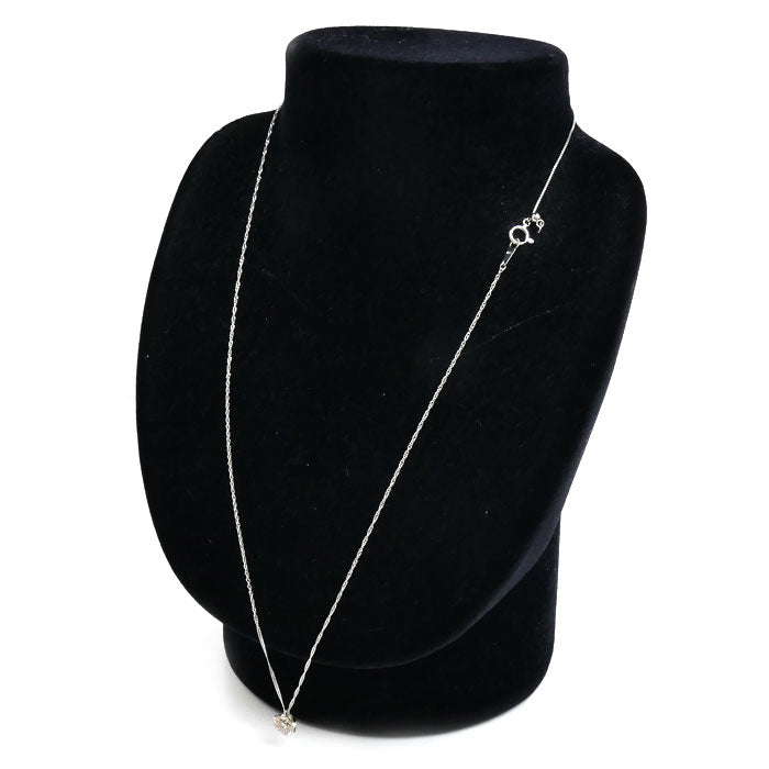 Pt1000/850 ネックレス ダイヤモンド1.222ct 3.3g ～50cm 一粒ダイヤ レディース【中古】