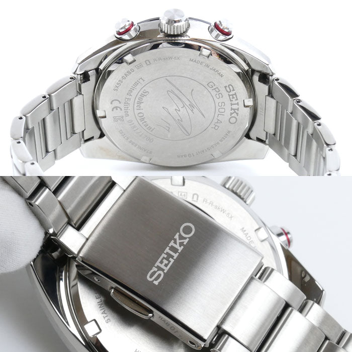 SEIKO セイコー ASTRON 腕時計 ソーラー SBXC043/5X53-0AS0 GPS 大谷翔平 2019 限定モデル メンズ【中古】【美品】