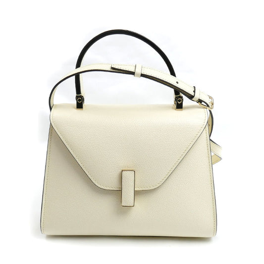 Valextra ヴァレクストラ イジィデ ミニ 2Wayショルダーバッグ ホワイト WBES0036028LOC99WW レディース【中古】【美品】