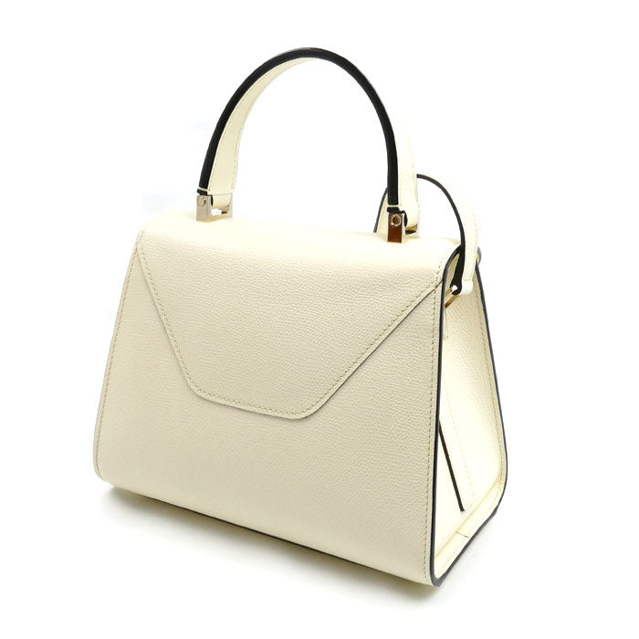 Valextra ヴァレクストラ イジィデ ミニ 2Wayショルダーバッグ ホワイト WBES0036028LOC99WW レディース【中古】【美品】