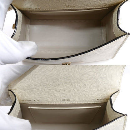 Valextra ヴァレクストラ イジィデ ミニ 2Wayショルダーバッグ ホワイト WBES0036028LOC99WW レディース【中古】【美品】