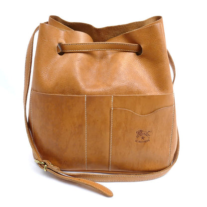 IL BISONTE イルビゾンテ ショルダーバッグ ブラウン レディース【中古】