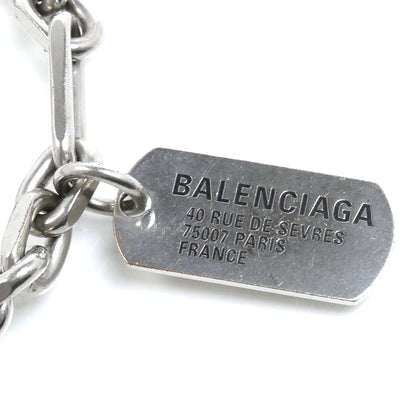 BALENCIAGA バレンシアガ 真鍮 Tags カラビナ ブレスレット 792886TZ99I0911 22.5cm メンズ【中古】