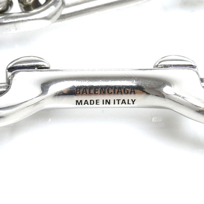 BALENCIAGA バレンシアガ 真鍮 Tags カラビナ ブレスレット 792886TZ99I0911 22.5cm メンズ【中古】