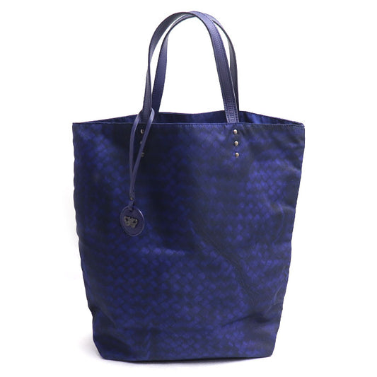 BOTTEGAVENETA ボッテガヴェネタ イントレッチオ リュージョン トートバッグ ブルー/ブラック 299871 レディース【中古】