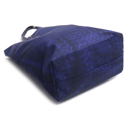 BOTTEGAVENETA ボッテガヴェネタ イントレッチオ リュージョン トートバッグ ブルー/ブラック 299871 レディース【中古】