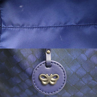 BOTTEGAVENETA ボッテガヴェネタ イントレッチオ リュージョン トートバッグ ブルー/ブラック 299871 レディース【中古】