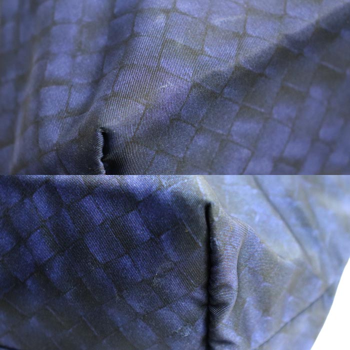 BOTTEGAVENETA ボッテガヴェネタ イントレッチオ リュージョン トートバッグ ブルー/ブラック 299871 レディース【中古】