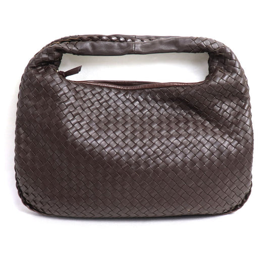 BOTTEGAVENETA ボッテガヴェネタ イントレチャート セミショルダー ショルダーバッグ ブラウン 115653 レディース【中古】