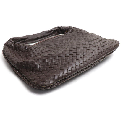 BOTTEGAVENETA ボッテガヴェネタ イントレチャート セミショルダー ショルダーバッグ ブラウン 115653 レディース【中古】
