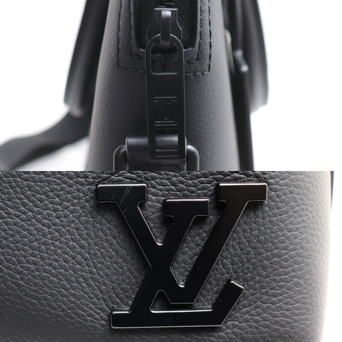 LOUIS VUITTON ルイ・ヴィトン テイクオフ ブリーフケース ビジネスバッグ アエログラム ブラック M59159 ICチップ メンズ【中古】【美品】