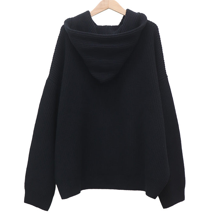 CELINE セリーヌ チェーン フーデッド セーター ブラック 2AG74430U L メンズ【中古】
