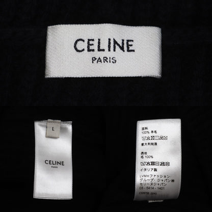 CELINE セリーヌ チェーン フーデッド セーター ブラック 2AG74430U L メンズ【中古】