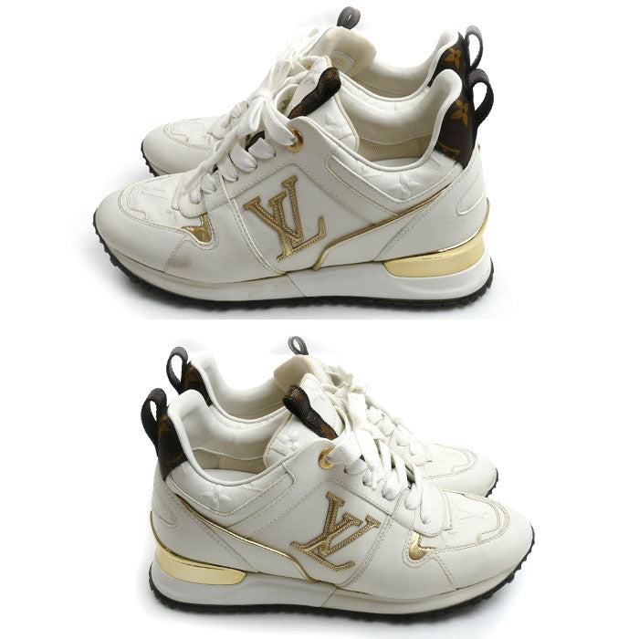LOUIS VUITTON ルイ・ヴィトン ランアウェイライン スニーカー ホワイト VL0282 
35 レディース【中古】