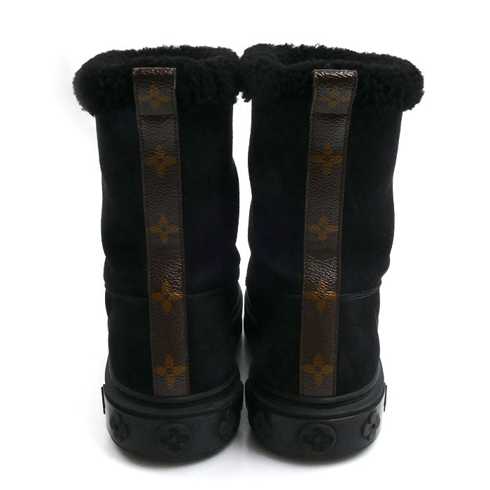 LOUIS VUITTON ルイ・ヴィトン ブリージーライン ムートン ブーツ ブラック CL0250 
36 レディース【中古】