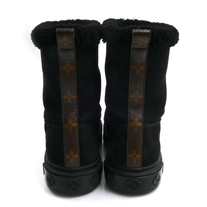LOUIS VUITTON ルイ・ヴィトン ブリージーライン ムートン ブーツ ブラック CL0250 
36 レディース【中古】