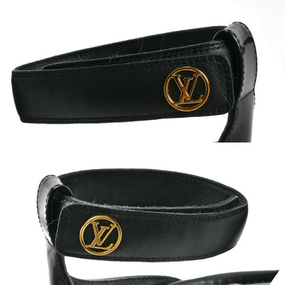 LOUIS VUITTON ルイ・ヴィトン ステラーライン アンクルストラップ サンダル ブラック SW0242 
35 レディース【中古】