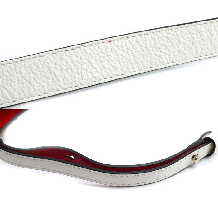 Christian Louboutin クリスチャンルブタン パロマS ミディアム 2Wayショルダーバッグ スノー/レッド/ゴールド 3195275 Q288 レディース【中古】【美品】