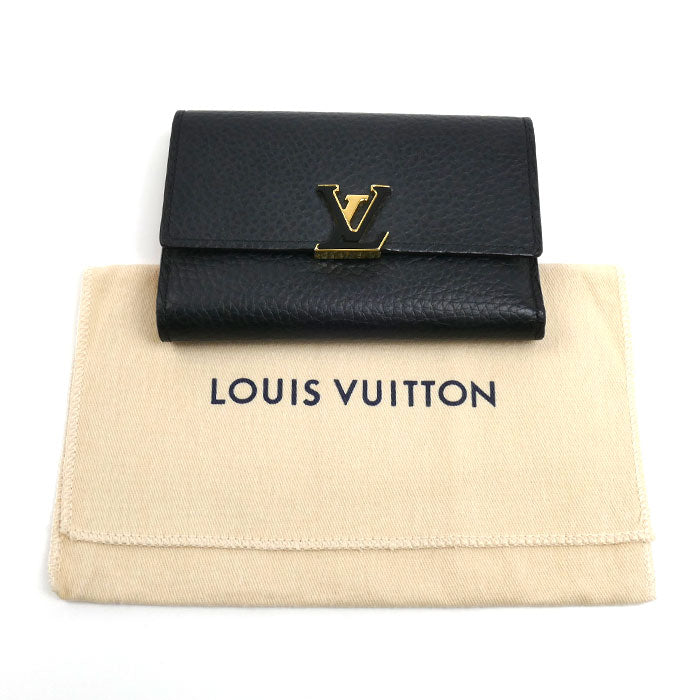 LOUIS VUITTON ルイ・ヴィトン ポルトフォイル カプシーヌ コンパクト 三つ折り財布 M62157 MI0179 レディース【中古】