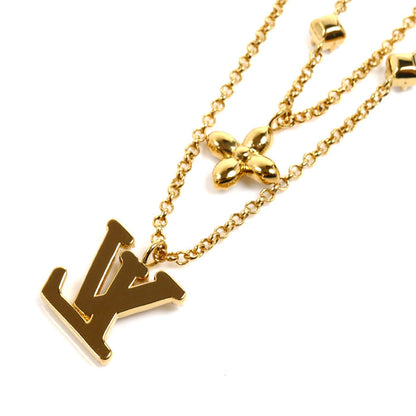 LOUIS VUITTON ルイ・ヴィトン メタル ネックレス レディ LV ネックレス M01845 TE3275 41cm レディース【中古】