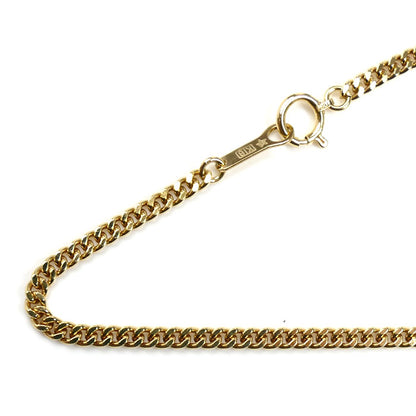 K18YG イエローゴールド ネックレス 喜平2面カット 11.9g 50cm ユニセックス【中古】