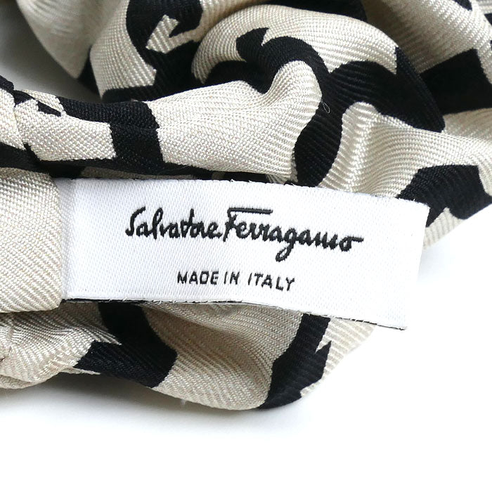Salvatore Ferragamo サルヴァトーレフェラガモ シルク ガンチーニ ヘアアクセサリー シュシュ レディース【中古】